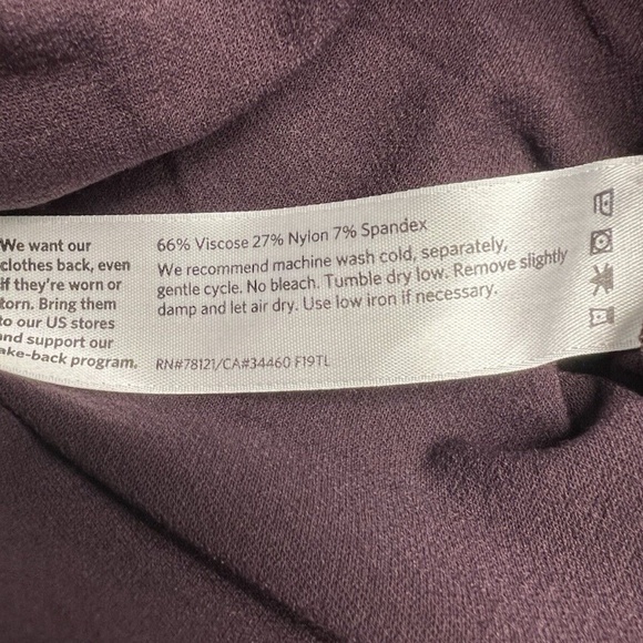 Eileen Fisher Pants Women 18P Burgundy Crop Lightweight Washable Stretch Crepe - Picture 6 of 11